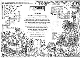 45 sports coloring pages for kids. Animal Front Children S Menus Restaurant Menu Covers By Menusplus Restaurant Menu Covers Coloring For Kids Placemats Kids