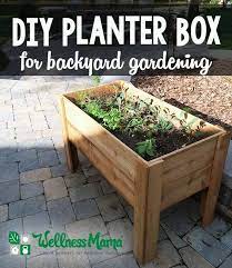 Diy Planter Box Tutorial Backyard Garden Diy Garden Boxes Diy Diy Planters