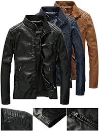 Fairylinks Leather Jacket Men Slim Fit Motorcyle Lightweight Black Small At Amazon Men S Clothing Store Leather Jacket Leather Jacket Men Jackets