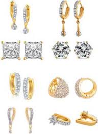 【gift for her】 the fine solid gold earrings studs packaged in a gift box is a great gifts idea for birthday, wedding party, valentine's day, anniversary and. Earrings à¤‡à¤¯à¤°à¤° à¤— Buy Latest Earrings Designs Online For Women Girls At Best Prices In India Flipkart Com