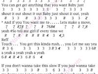 Not Angka Pianika Lagu Kiss You One Direction Pianika Recorder Keyboard Suling Chord Piano