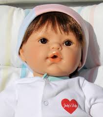 Warm, rich caramel is a beautiful shade for brunettes! Judy S Doll Shop Magic Baby 1 1 Brown Hair Brown Eyes In White Onsie