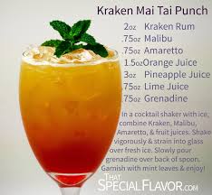 Today we feature kraken rum in our drink recipe. Kraken Mai Tai Punch Cocktail Recipe Punch Recipes Rum Recipes Cocktail Recipes