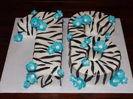 Maybe you would like to learn more about one of these? Zebra Blue Flowers Sweet 16 Birthday Cake Cakecentral Com