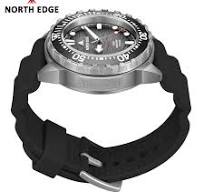 NORTH EDGE TRITON-TI Titanium Case Solar-Powered Diving ...
