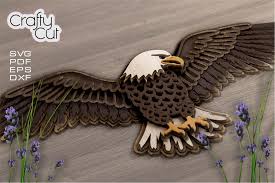 Eagle Svg Free 3d Layered Eagle Mandala Svg 5 Layers 605027 Cut Files Design Bundles Perfect For Auburn Football Season Or Any Eagle Lover Craft