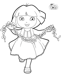 Coloring pages dora to print dora the explorer is currently one of the most famous cartoons! Dora The Explorer Coloring Pages Youtube