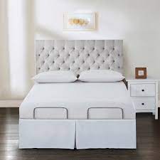 Cut away the flat part of the bed skirt that normally lays in between the mattress and box spring. Bed Maker S Adjustable Bed Wrap Around 15 Tailored Bedskirt Brylane Home