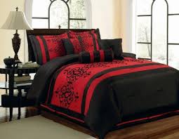 Our variety of colors and styles makes it easy to find the perfect comforter to complete your ideal guest bedroom too! Red Comforter Sets For Warm And Cozy Bedroom Decor Susan Kaul Black Bedroom Decor Bedroom Red Red Bedding