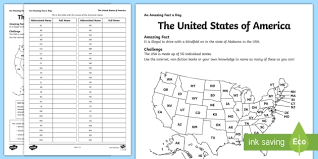 Put together the states and capitals on the map of the united states. Usa States Labelling Activity Teacher Made