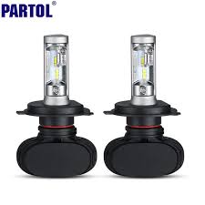 Partol H4 H13 H7 H11 9005 9006 Led Car Headlight Bulbs 50w 8000lm Cree Chips Csp Led Headlights All In O Car Headlight Bulbs Led Headlights Cars Car Headlights