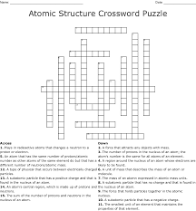 Ionic compounds are neutral compounds made up of positively charged ions called cations and negatively charged ions called anions. Atomic Structure Crossword Puzzle Wordmint