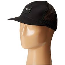 Huf Box Logo Trucker Black Caps 34 Liked On Polyvore Featuring Accessories Hats Huf Cap Cap Hats Trucker H Clothes Design Huf Cap Outfit Accessories