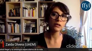 Conferencia Magistral, Hegel y la ontología especulativa de la vida. Dra.  Zaida Olvera Granados.