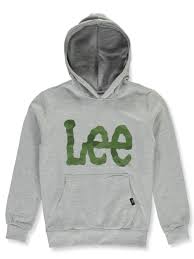 Lee Boys Camo Logo Pullover Hoodie