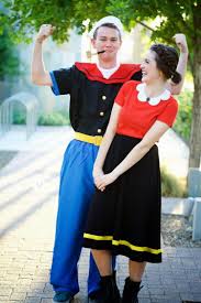 Popeye Und Olive Oyl Kostume Zur Abi Mottowoche Kindheitshelden Kostum Popeye Kostum Kostume Fur Paarchen