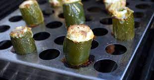 Grilled Stuffed Jalapenos Savoryreviews Recipe Grilled Stuffed Jalapenos Jalepeno Recipes Healthy Grilling Recipes
