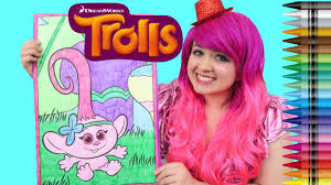 Free trolls coloring pages crayola.com has a few free dreamworks trolls coloring pages to print! Trolls Baby Poppy Giant Coloring Page Crayola Crayons Coloring With Kimmi The Clown Youtube