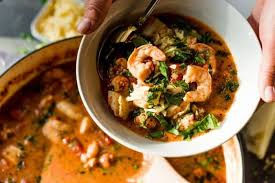 Coconut Milk Tomato Mixed Seafood Soup Is A Comfort Soup Made With A Tomato Cream Based Coconut Milk Broth With Lobst Seafood Mix Seafood Recipes Comfort Soup