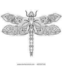 Zentangle Stock Photos Images Pictures Dragonfly Tattoo Design Dragonfly Tattoo Dragonfly Art
