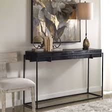 Maybe you would like to learn more about one of these? Telone Console Table Uttermost In 2021 Black Console Table Black Console Table Decor Console Table