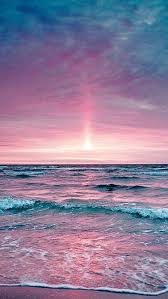 Rose Pink Sunset And Blue And Purple Ocean Colors Nature Wallpaper Ocean Colors Aesthetic Wallpapers