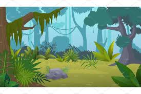Tropical Rainforest Jungle Tropical Rainforest Forest Illustration Drawing Scenery