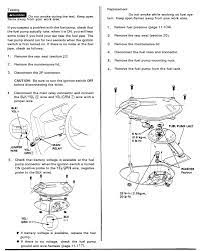 If the pump does not make the operation noite, carry 'out the inspection described below: Fuel Pump Wiring On Civic Dx 92 Honda Tech Honda Forum Discussion