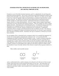 Extraction Flow Chart Of Benzoic Acid Naphthalene And