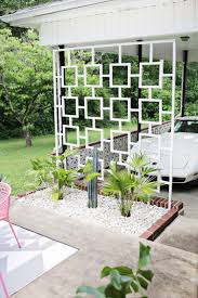 Mid Century Trellis Diy A Beautiful Mess Diy Garden Trellis Modern Landscaping Diy Trellis