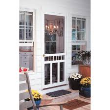 Screen Tight 36 In X 80 In Waccamaw Solid Vinyl White Screen Door With Hardware Wac36hd The Home Depot Decorative Screen Doors Screen Door Screen Tight