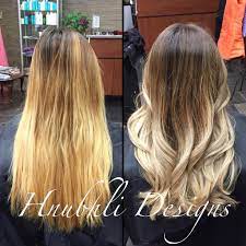 Brown To Ash Blonde Ombre I Did An Ombre On Steph S Hair A Few Months Ago The Toner Has Faded So Her Hair Was Very Ye Toning Bleached Hair Balayage Hair
