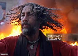 A Pakistani Muslim devotee dances as he celebrates at the shrine of... News  Photo