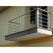 Find modern but simple balcony grill & railing designs with glass made of ss steel, wooden & iron for apartmentâ€™s safety for terrace of indian house. 2 Dia Jindal Steel Balcony Railing No Material Grade 304 Rs 650 R Feet Id 21085582012