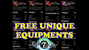 We will be adding more as new equ exclusive equipment epic seven | epic seven wiki for beginners Free Unique Equipments Epic Seven Youtube