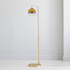 Sculptural Glass Globe Floor Lamp Metallic Ombre In 2020 Globe Floor Lamp Floor Lamp Glass Floor Lamp