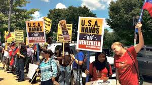 Image result for demonstration in support of venezuelan revolution