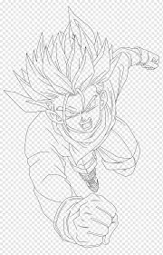 Download and like our article. Trunks Line Art Drawing Sketch Dragon Ball Z Black And White White Monochrome Head Png Pngwing