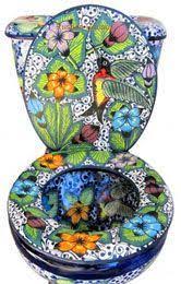 Check spelling or type a new query. Mexican Talavera Toilet Set Mexican Bathroom Sets Consisting Of Hand Painted Sink Talavera Toilet Mexican Toilet S Mexican Home Decor Mexican Pottery Pottery