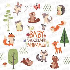 Cute Baby Woodland Animals Transparent Background Clip Art Forest Illustration Forest Animals Children And Baby Room Decoration Baby Shower In 2021 Woodland Animals Animal Clipart Forest Illustration