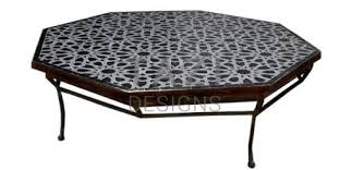 Moroccan Coffee Table Octagonal Mosaic Coffee Table Coffee Table White Mosaic Tiles