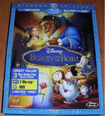 Genuine Beauty And The Beast Blu Ray Dvd 2010 3 Disc Set Diamond Edition Disney Disney Blu Ray Blu Ray Blu Ray Movies