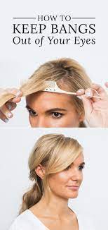 An Easy Way To Keep Bangs Out Of Your Eyes Hartips Frisyrideer Vackert Har
