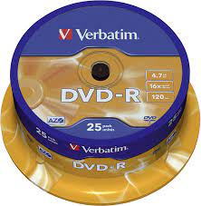 The dvd (common abbreviation for digital video disc or digital versatile disc) is a digital optical disc data storage format invented and developed in 1995 and released in late 1996. Verbatim Dvd R 16x Matt Silver 4 7gb I 25er Pack Amazon De Computer Zubehor
