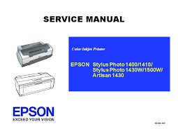 Are you looking driver or manual for a epson stylus photo 1410 printer? Service Manual Stylusphoto 1400 1410 1430w 1500w Artisan 1430 Pdfcoffee Com