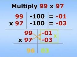 Multiply 99 X 97 Learn Math Online Math Methods Mental Math