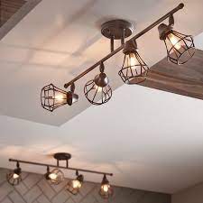 Choose which combination of ceiling lights will suit your space the best based on the size of the room, the type of light you need, and your personal style. Best 25 Kitchen Track Lighting Ideas On Pinterest Farmhouse Track Lighting Kitchen Farmhouse Kitchen Light Fixtures Track Lighting