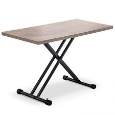 Votre vie sociale a besoin d'une de ces tables extensibles. Table Rectangulaire Reglable En Hauteur Bois Clair Bargny 3 Suisses