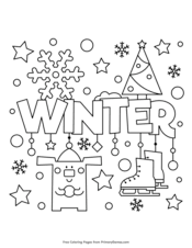 Download Winter Coloring Pages Free Printable Pdf From Primarygames
