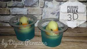 cara membuat puding bebek 3d youtube ide